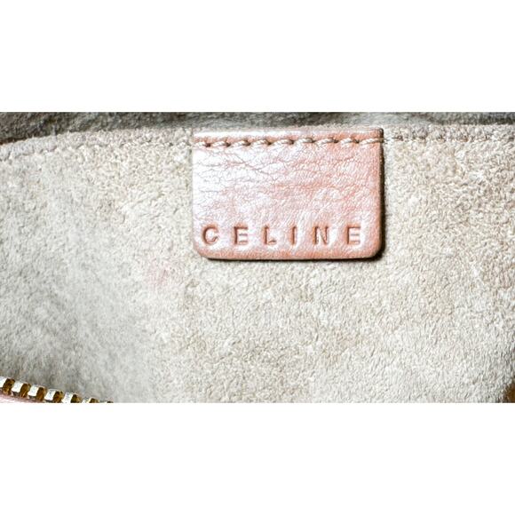 Celine Boogie Bag Tan Quilted Calfskin Top Handle Boston Satchel Handbag - Picture 8 of 9